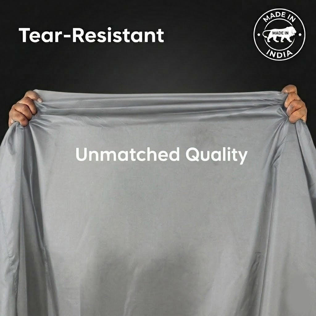 MotoTrance Bike Body Cover For Suzuki New Access 125 - Interlock-Stitched Water and Heat Resistant with Mirror Pockets