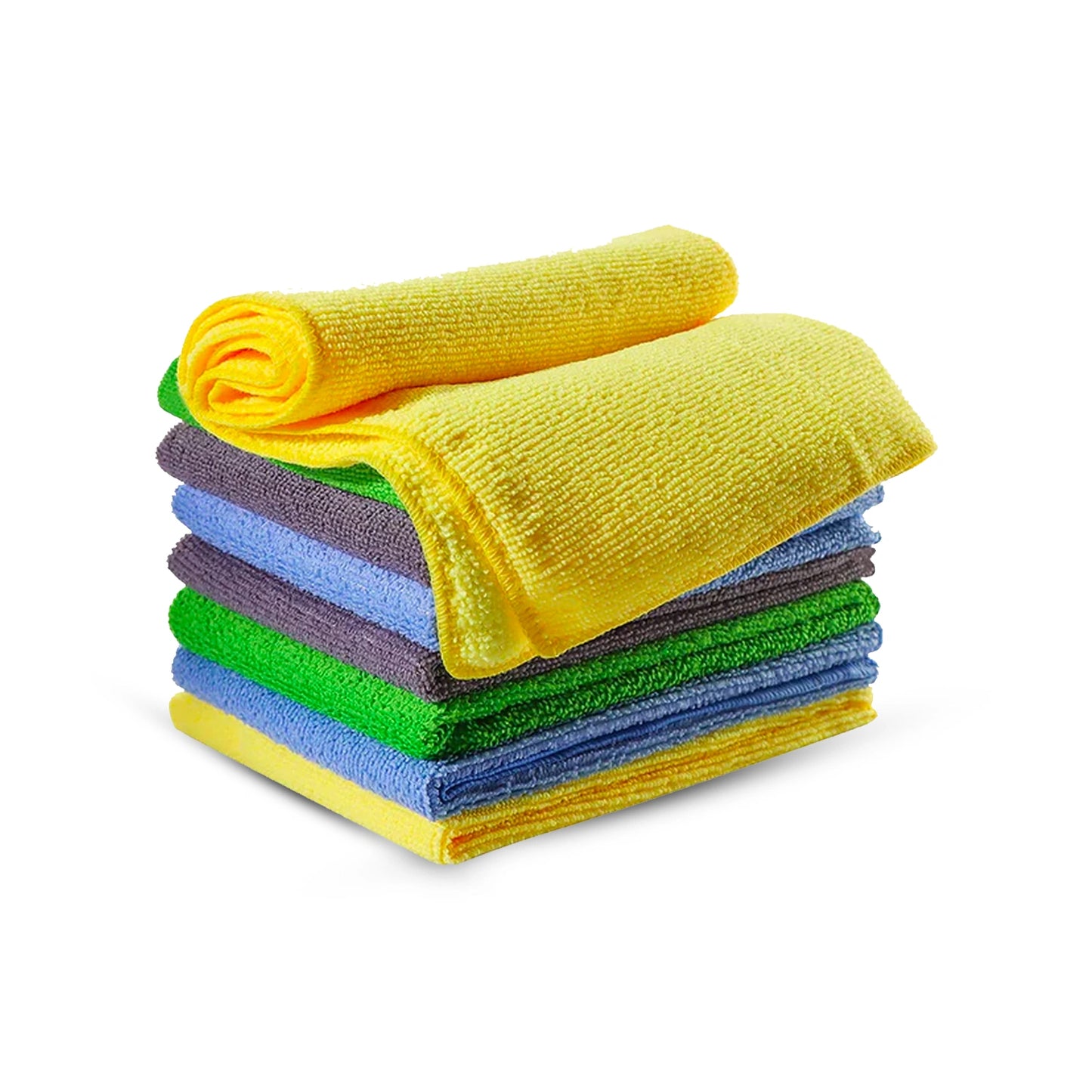 Autofurnish Microfiber Car Cleaning & Polishing Towel Cloth (Multi Color) Multipurpose