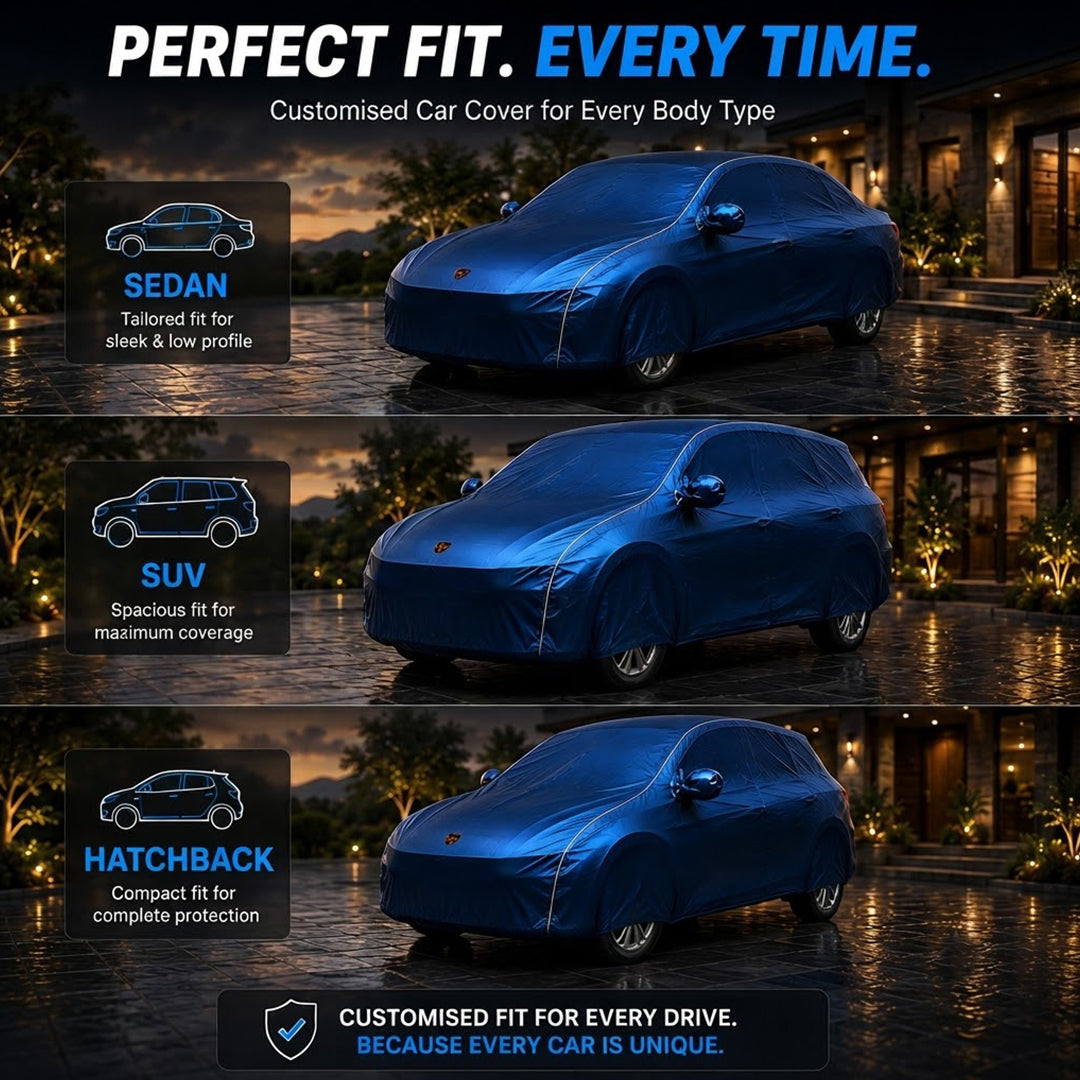 Autofurnish Waterproof Car Cover For Mahindra XUV 7XO 2026 - Arix Blue