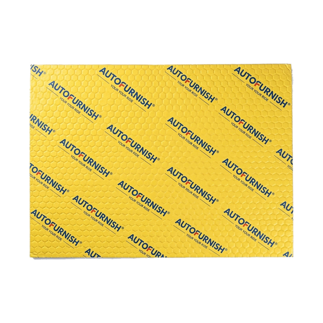 Autofurnish (Set of 10) Car Damping Sheet 720"X500" with 2.2mm Thickness |Sound & Heat PROOFING Car Sound Deadening Material Sound Insulation Premium Sound & Heat Insulation Mat Design(Gold)