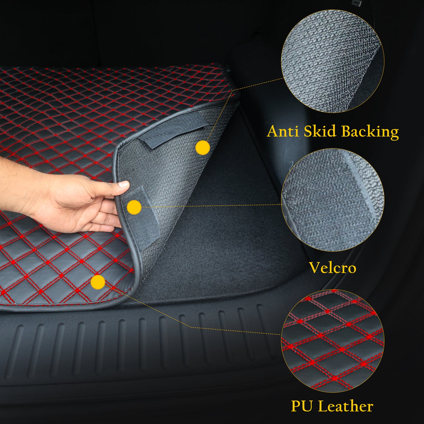 Autofurnish 7D Luxury Custom Fitted Car Mats With Boot for Hyundai Venue