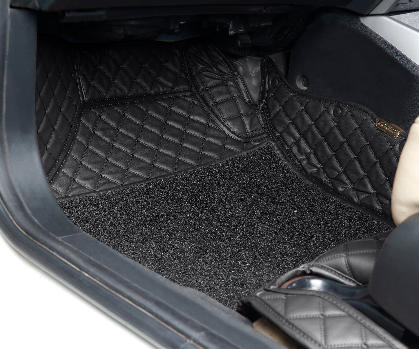 Maruti Brezza 2020 ULS 7D Luxury Custom Fitted Car Mats For Maruti Brezza 2020 - Black Black