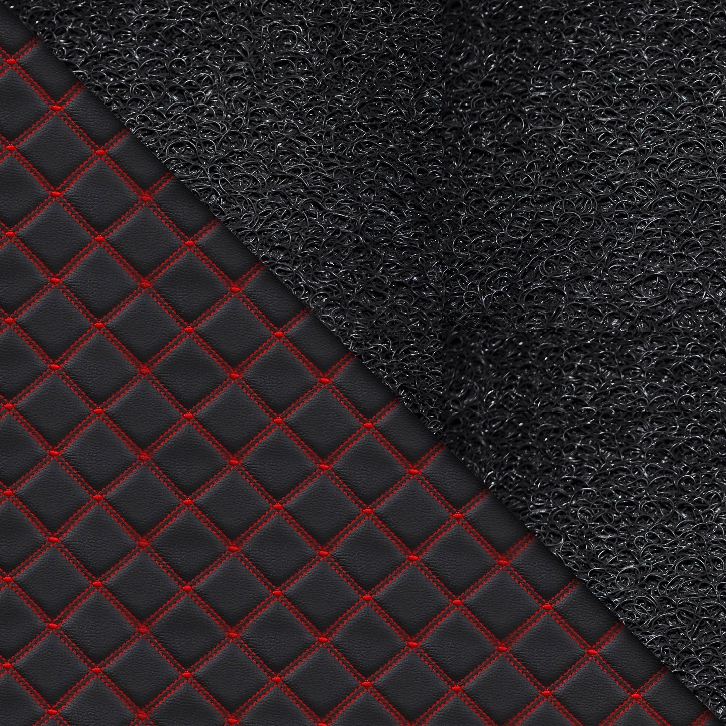 MG Comet EV 2023-7D Luxury Car Mat, All Weather Proof, Anti-Skid, 100% Waterproof & Odorless with Unique Diamond Fish Design (24mm Luxury PU Leather, 2 Rows)