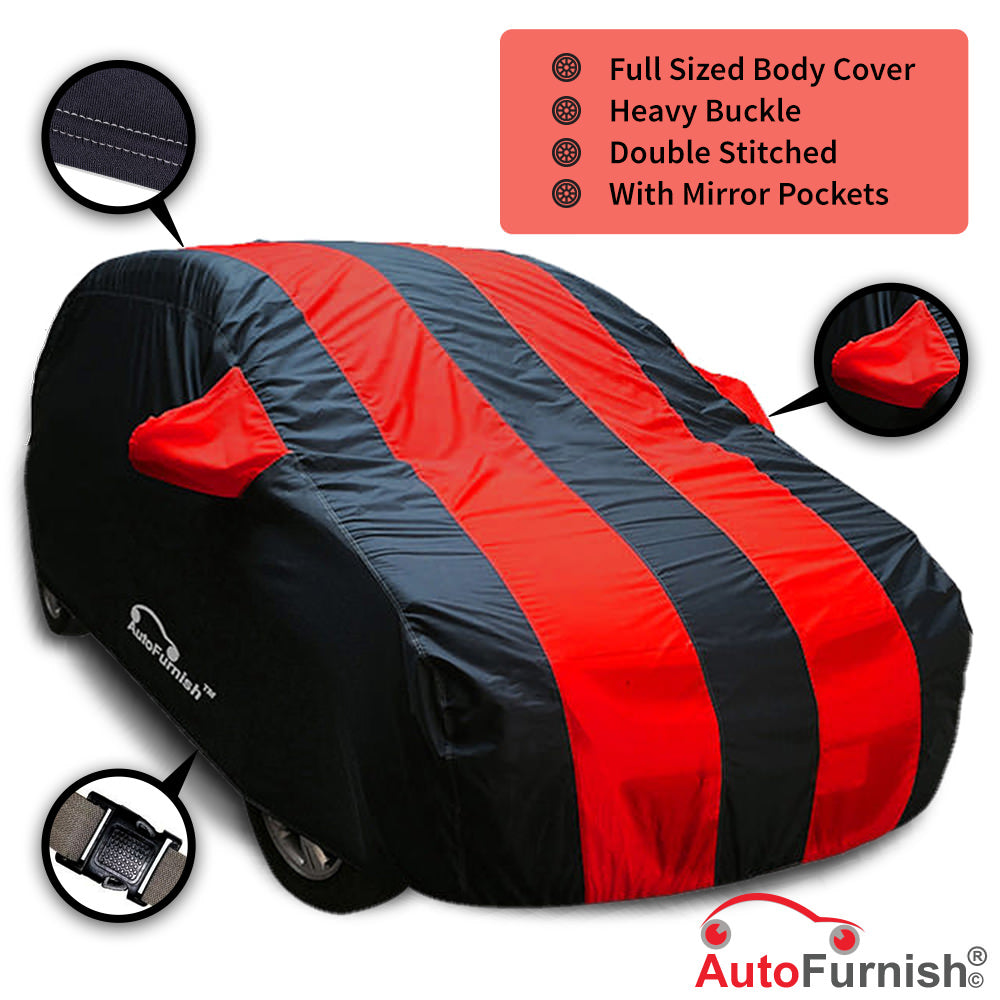 Toyota New Fortuner 2016 Car Body Cover, Heat & Water Resistant with Side Mirror Pockets (ARC Series) - Autofurnish