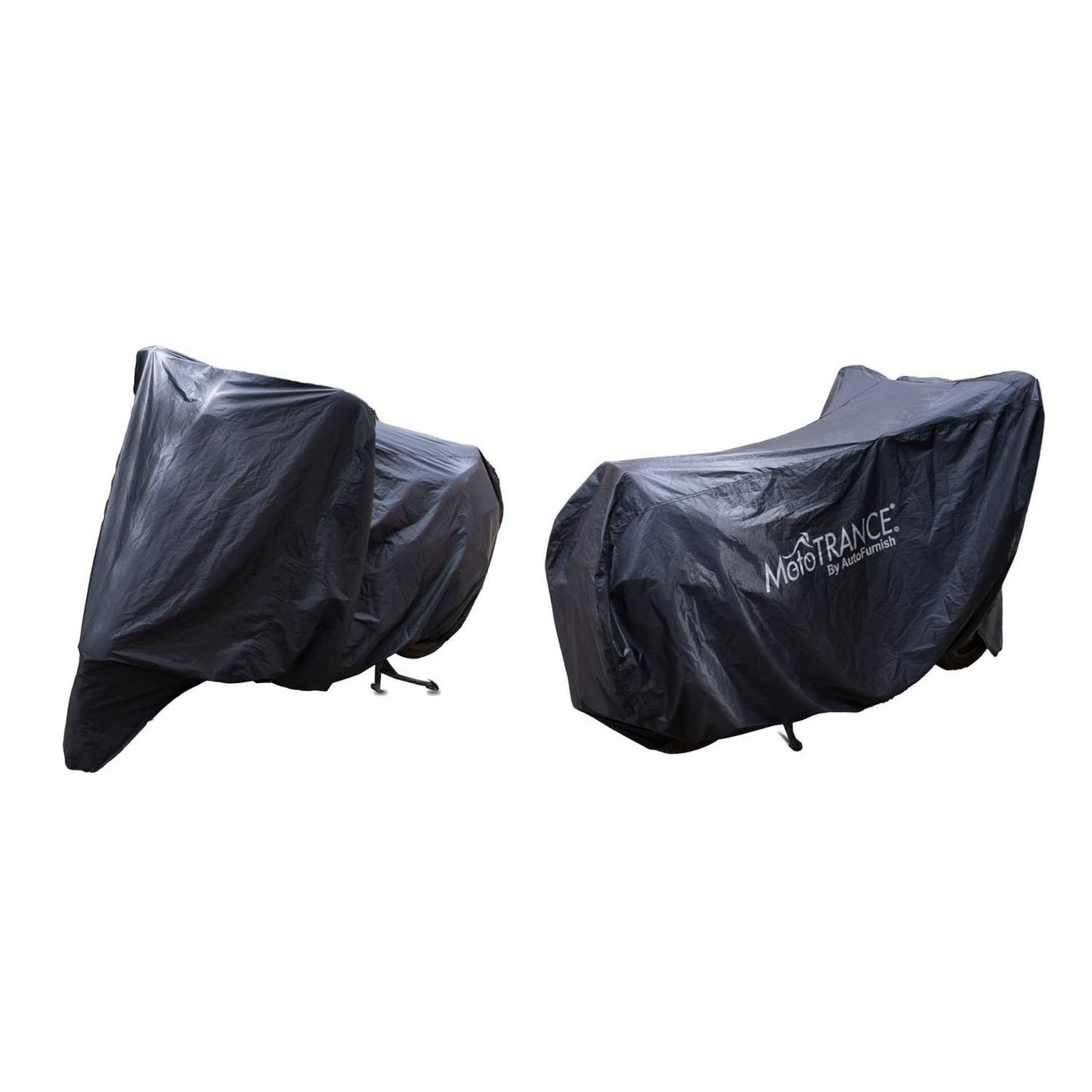 Mototrance Arid Black 100% Waterproof (Tested) Dustproof UV Protection Bike Body Cover for Scooty/Scooters/Bike upto Pulsar Size (upto 180 CC Bikes) with Integrated Carry Bag - Large Size (L) Black - Autofurnish