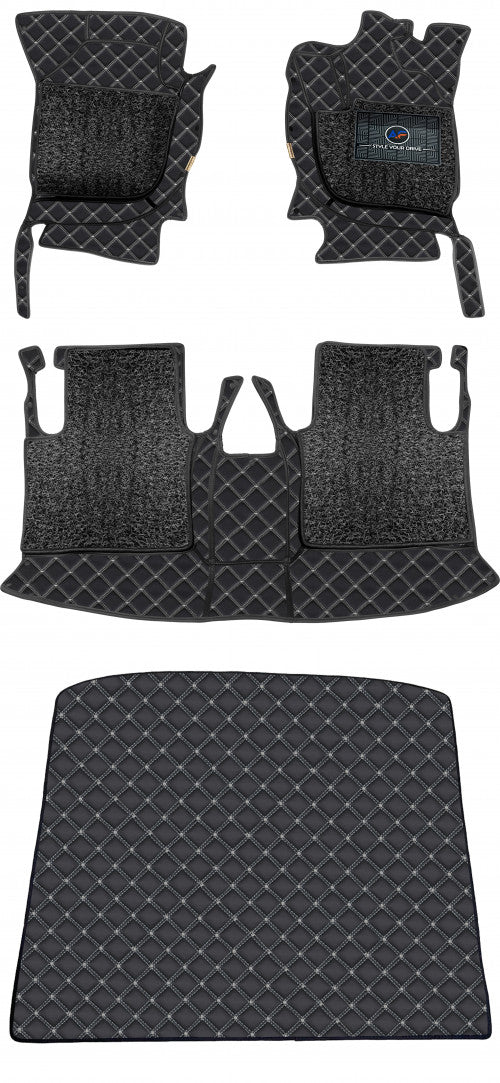 Autofurnish 7D Luxury Custom Fitted Car Mats With Boot for Honda CRV 2018