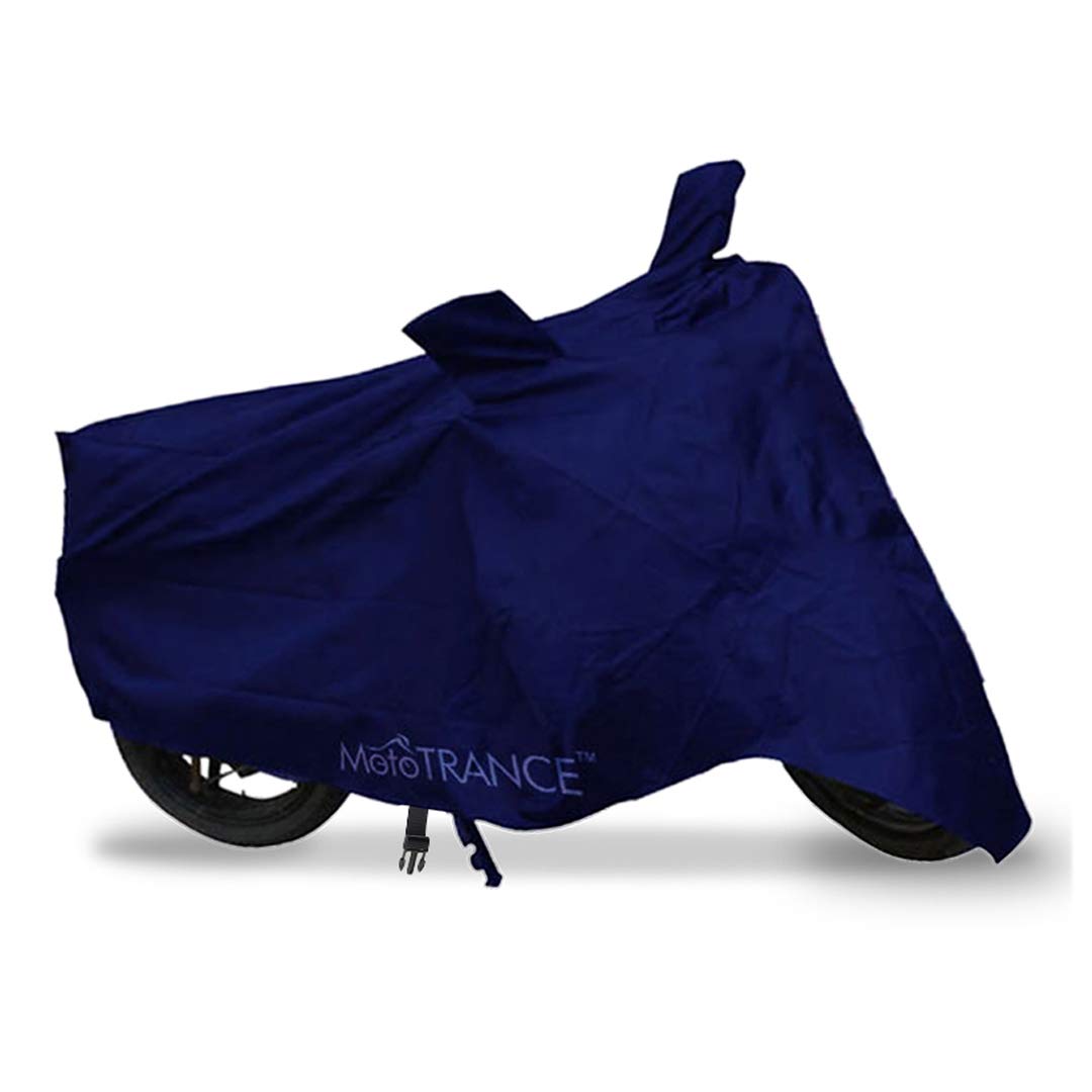 Mototrance Blue Bike Body Cover For Bajaj Boxer AT - Autofurnish