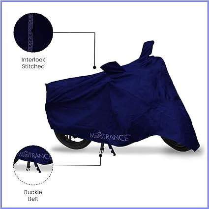 Mototrance Sporty Blue Bike Body Cover For Honda Activa 4G (BIKE BODY COVER) - Autofurnish