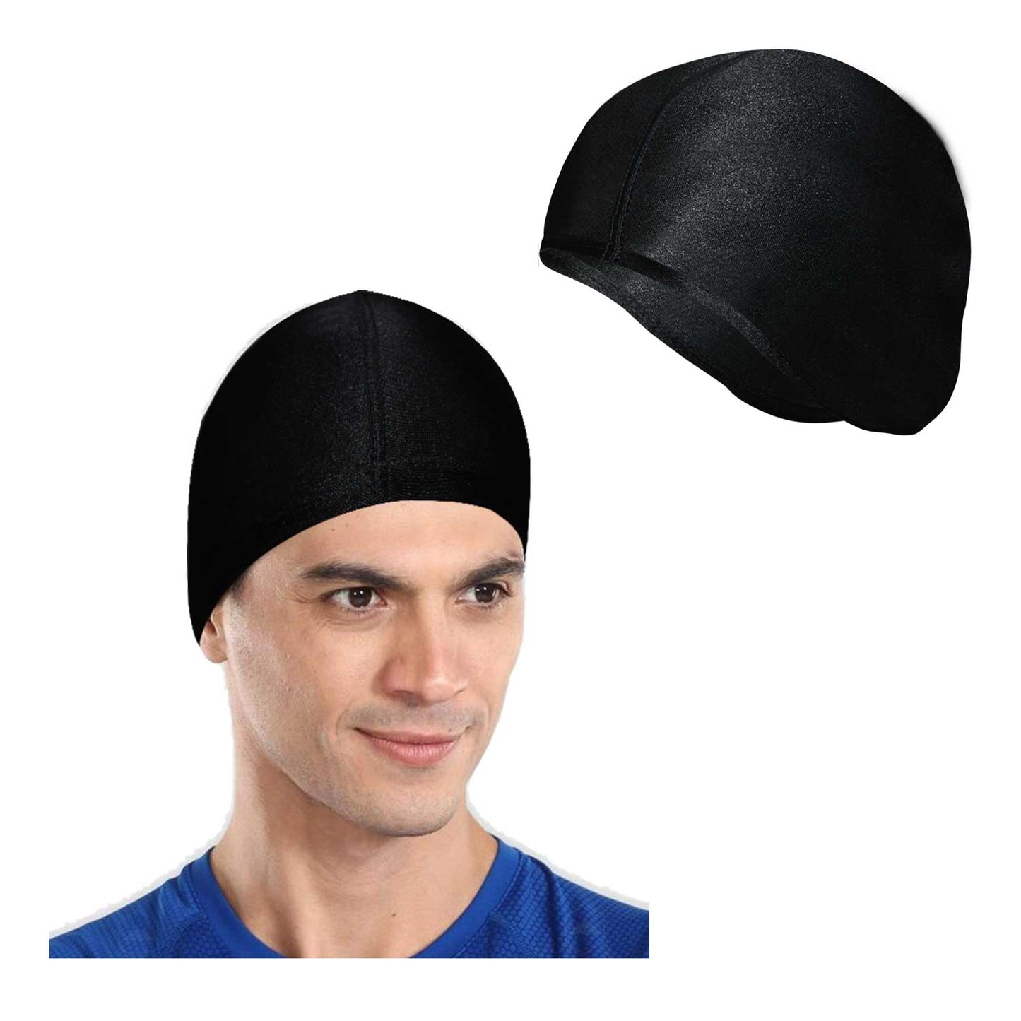 Mototrance Skull Cap Helmet Liner & Running Beanie Hat - Winter Thermal Athletic Cycling & Ski Head Caps for Men - Fits Under Helmets - Autofurnish