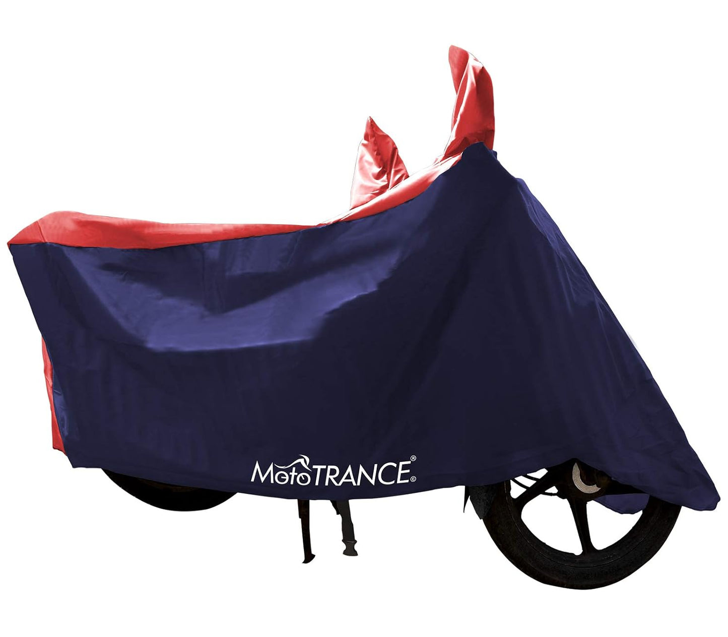 Mototrance Bike Body Cover For Hero Electric Maxi Interlock-Stitched Water and Heat Resistant with Mirror Pockets (Sporty Series) - Autofurnish