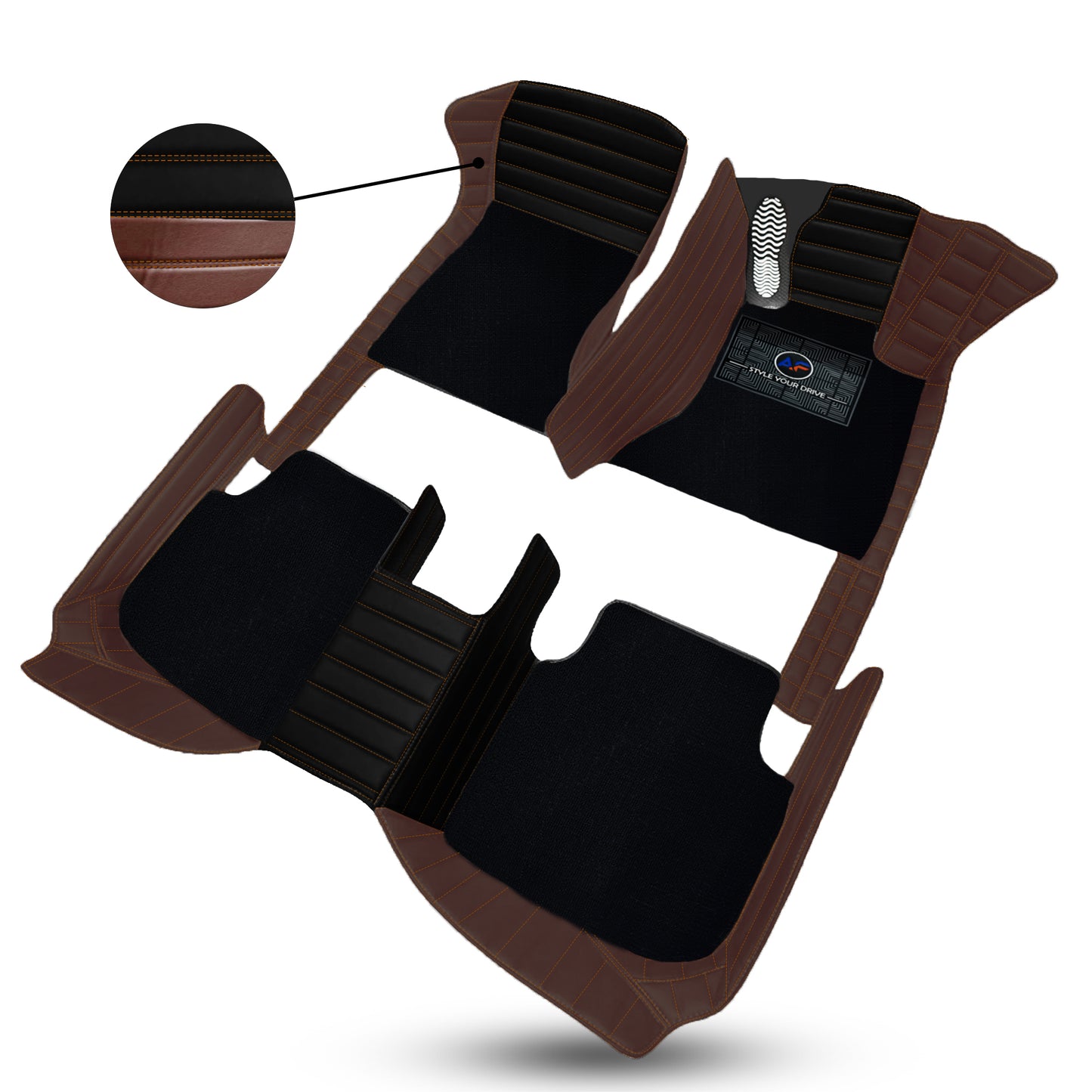 Autofurnish 9D Exclusive Combination Custom Fitted Car Mats For Mercedes EQS 450 4MATIC 2025 - Autofurnish