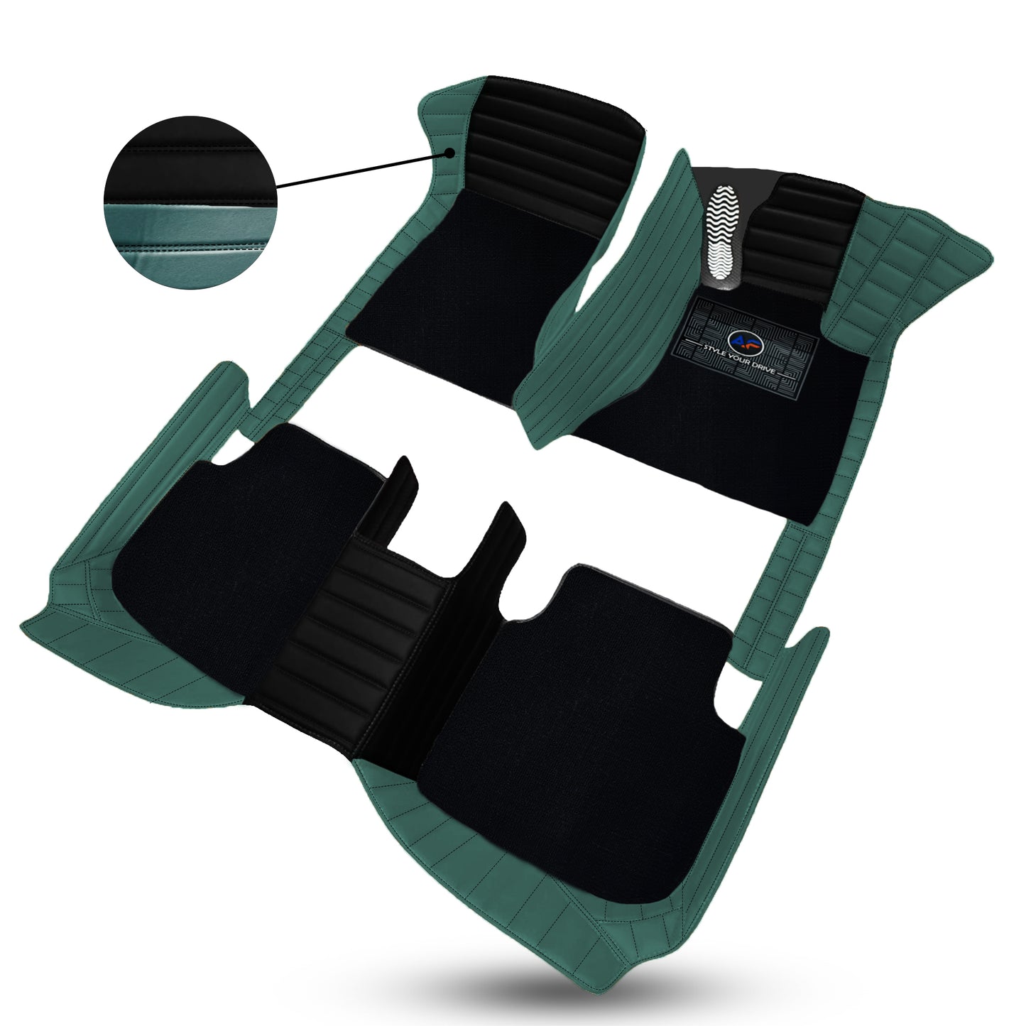 Autofurnish 9D Exclusive Combination Custom Fitted Car Mats For Mercedes EQS 450 4MATIC 2025 - Autofurnish