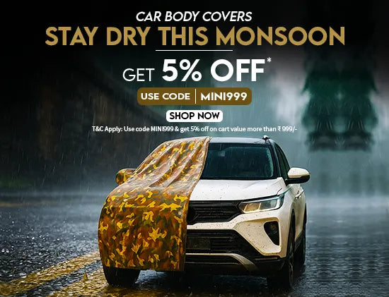 All-weather car cover protecting SUV from dust and rain