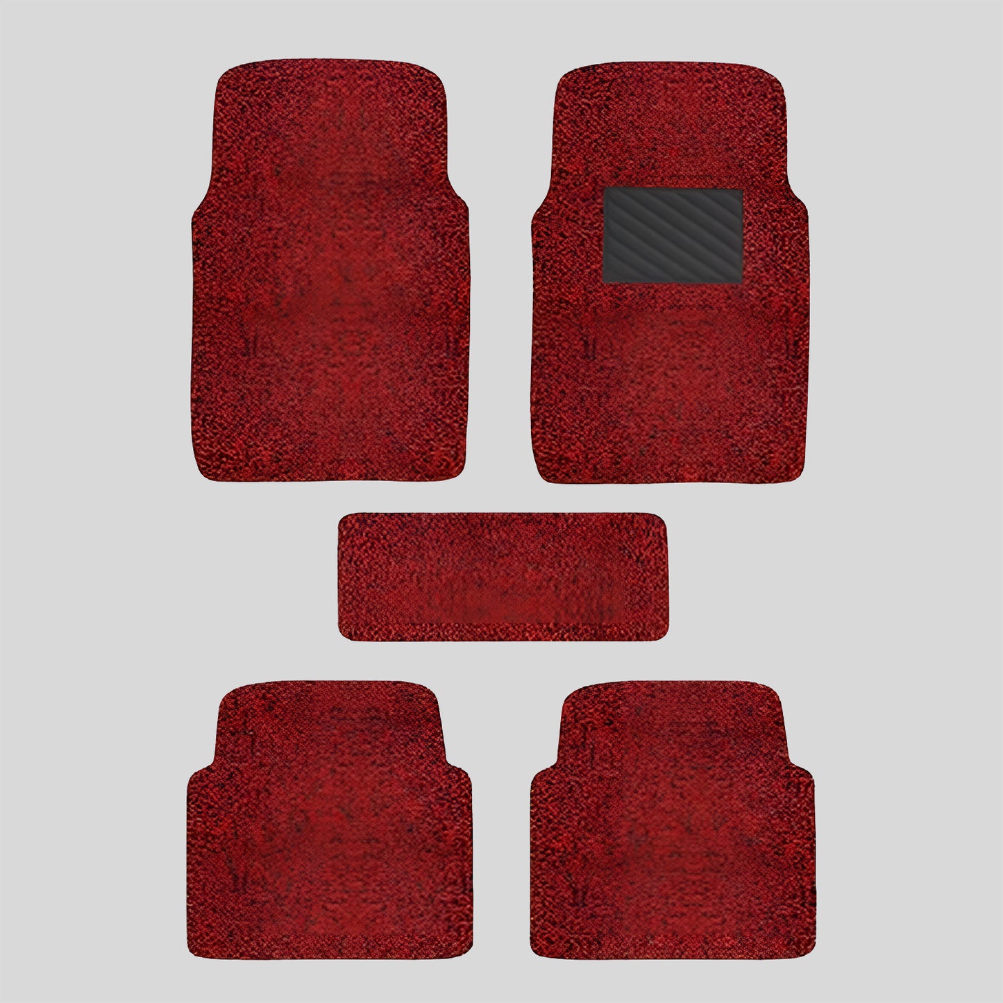 Curly Car Foot Mat, Superior Powerful Dirt Trapping Capacity, All Weather Resistant, Heavy Duty, UNIVERSAL FIT (12mm, 2 Rows)