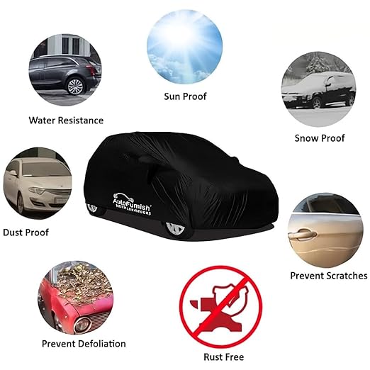 Autofurnish Parker Black Car Body Cover For Land Rover Autobiography 2022 - Parker Black