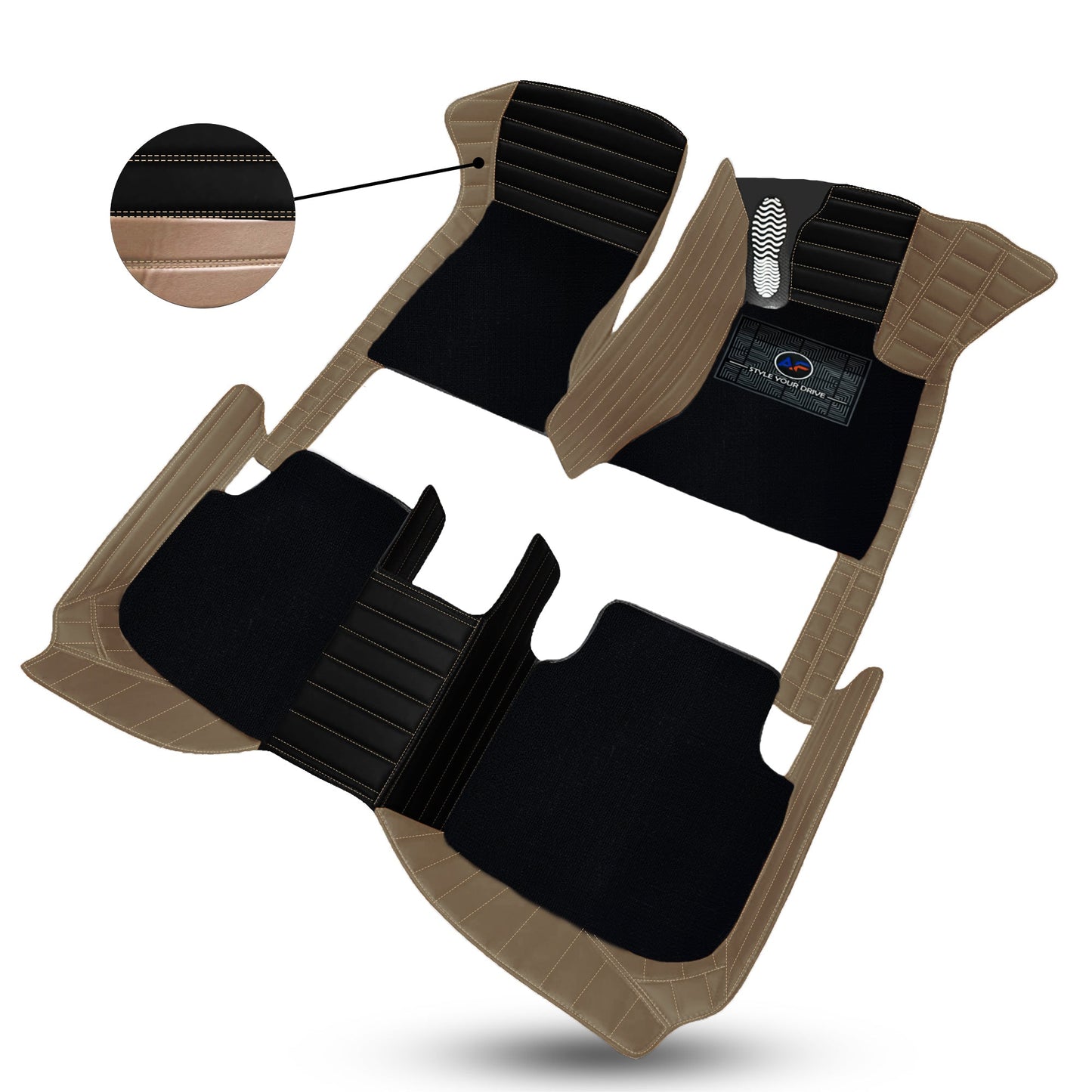 Autofurnish 9D Exclusive Combination Custom Fitted Car Mats For Jaguar XF 2014-17 - Autofurnish