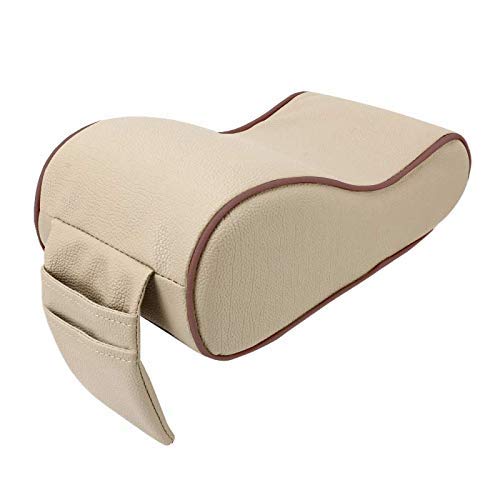 PREMIUM Armrest | PU Leather with Ergonomic Memory Foam and 2 Pockets - Phone, Cables and Small Items