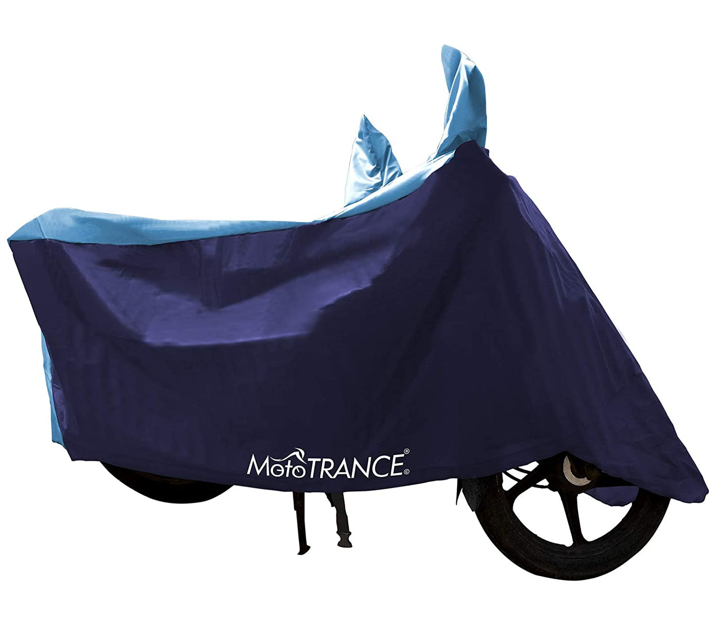 MotoTrance Sporty Bike Body Cover For Lohia Omastar - Interlock-Stitched Water and Heat Resistant with Mirror Pockets - Autofurnish