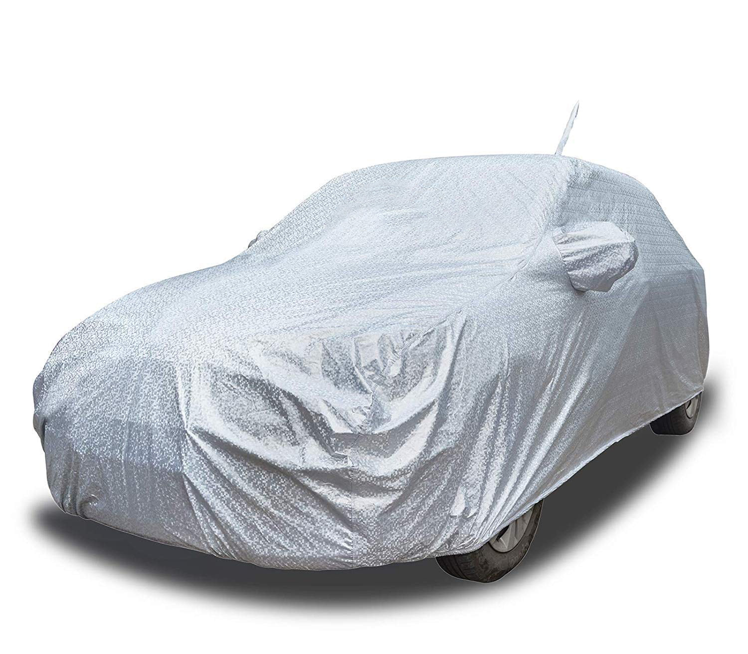 Tata Tigor Waterproof Car Cover, All Weather Resistant, Triple Stitched  with Soft Cotton Lining, Side Mirror & Antenna Pocket (AERO Silver)