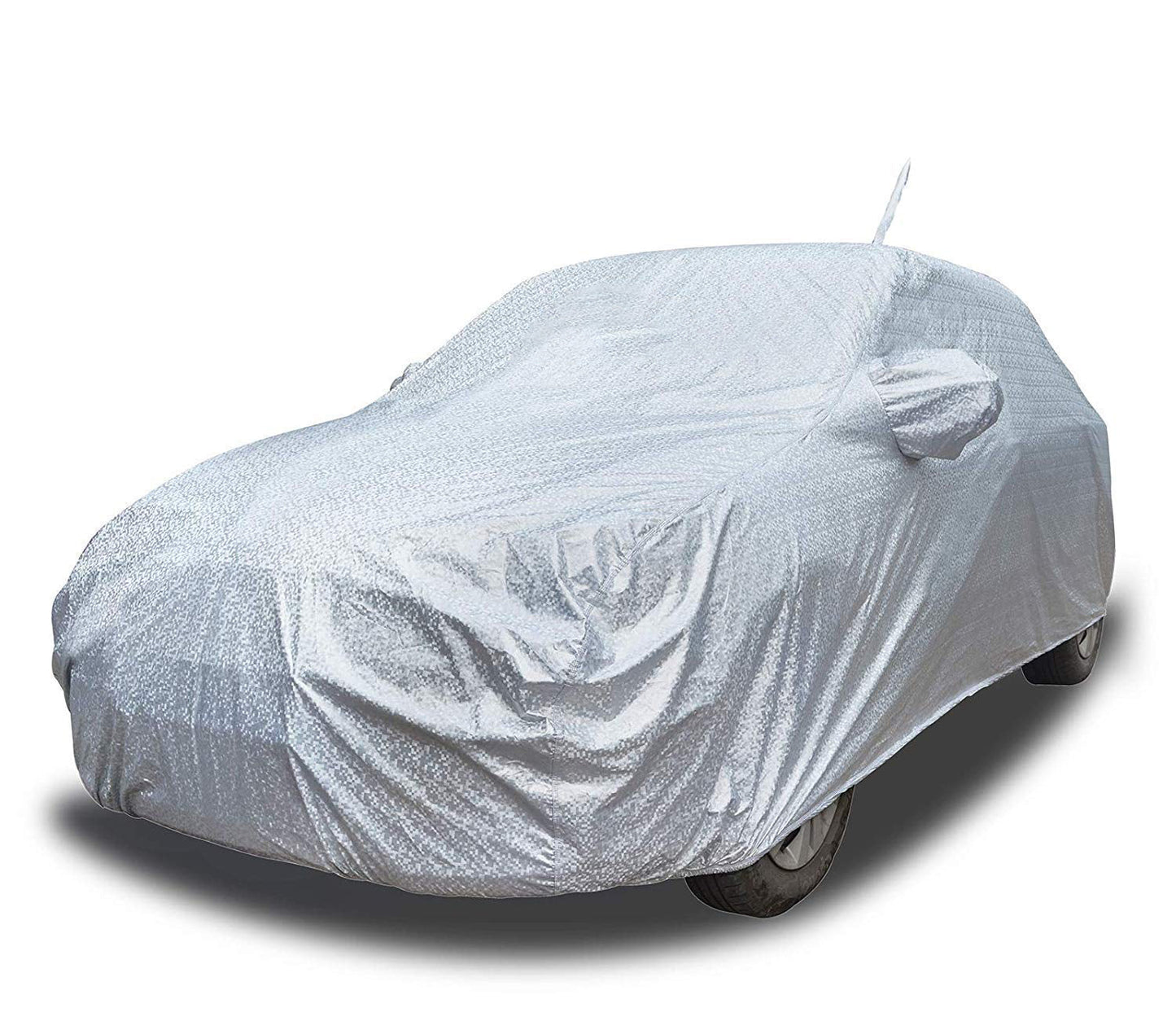 Hyundai Getz Prime 2007-2010 Waterproof Car Cover, All Weather Resistant, Triple Stitched with Soft Cotton Lining, Side Mirror & Antenna Pocket (AERO Silver) - Autofurnish