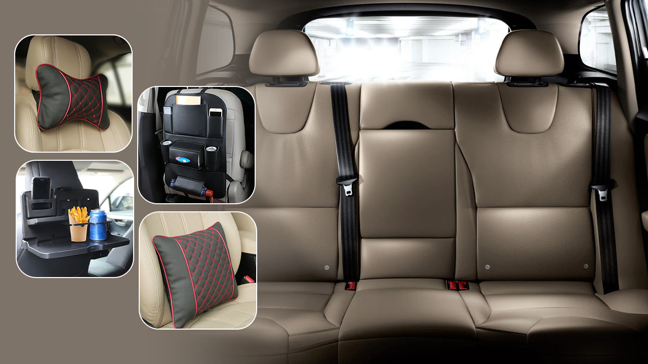 5 must-have car back seat accessories to enhance comfort & cleanliness - Autofurnish