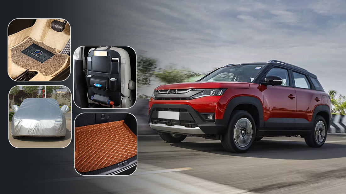 Find out the best Brezza car accessories to amplify its style and safety - Autofurnish