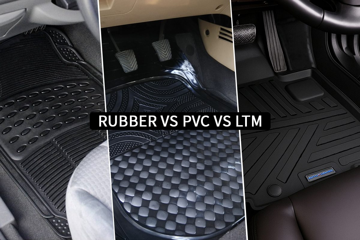 Rubber vs PVC vs LTM car mats comparison