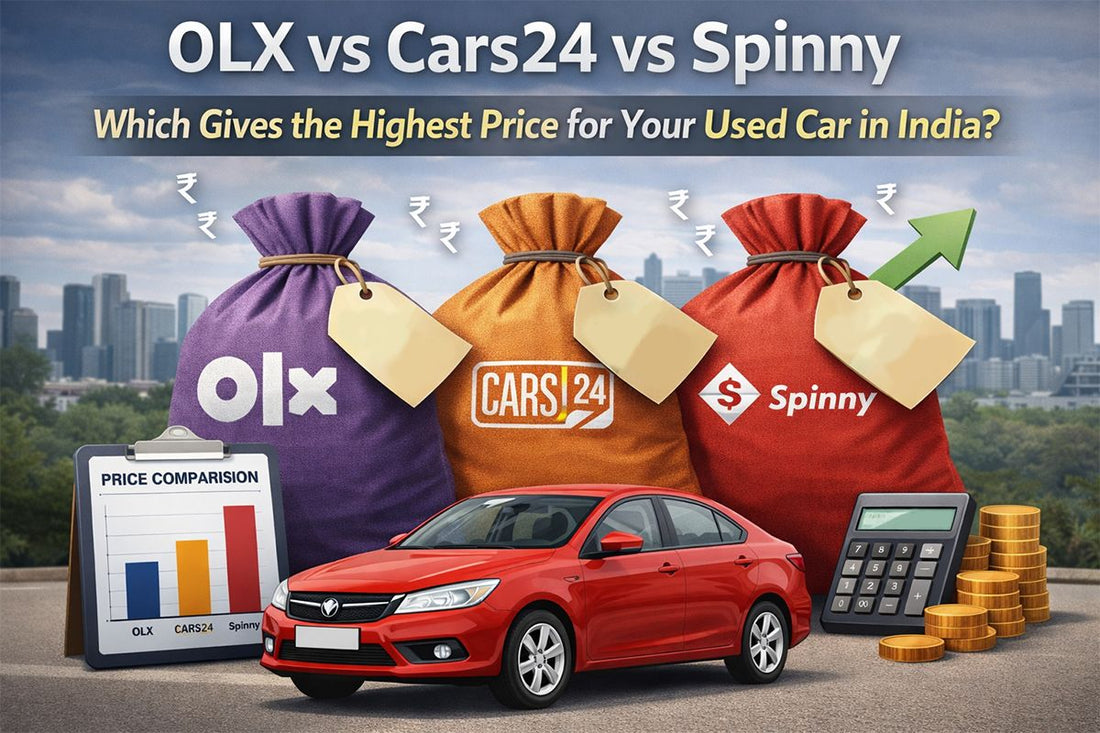 olx vs cars24 vs spinny: which gives the highest car resale value?