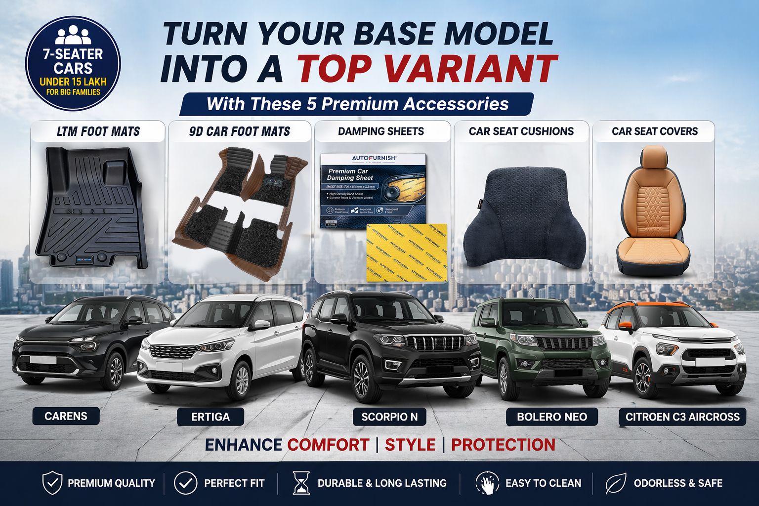 turn base variant into a top model with these 5 car accessories
