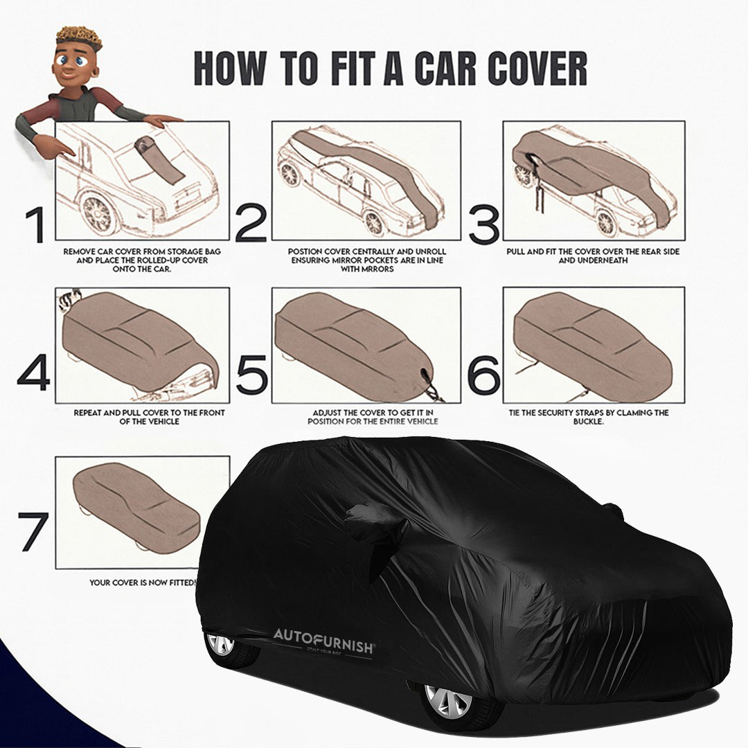 Mahindra Reva Autofurnish Parker Black Car Body Cover For Mahindra Reva - Parker Black