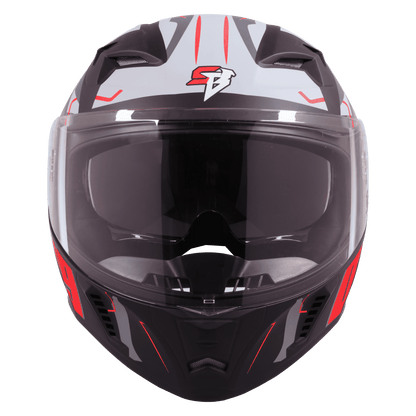 Steelbird SBA-20 ISS Open Face Helmet | ISI Certified | 09 Design | Black-Red