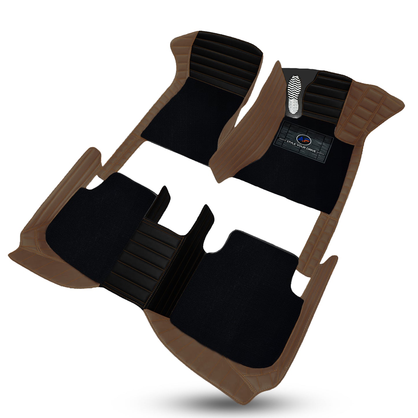 Hyundai Venue Facelift Auto 2025 Autofurnish 9D Exclusive Combination Custom Fitted Car Mats For Hyundai Venue Facelift Auto 2025