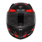 Steelbird SBH-25 SV Full Face Helmet | Sharp Spirit Design | Glossy Black & Red