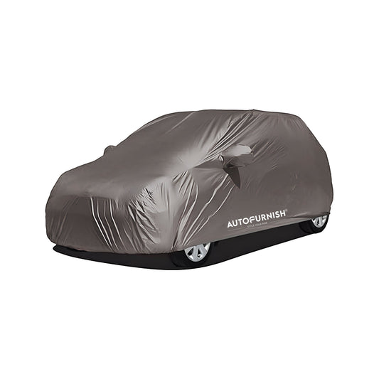 Autofurnish Aero Grey Waterproof Heat Resistant Mirror And Antenna Pocket Car Body Cover For Hyundai Creta 2020-23 - Aero Grey