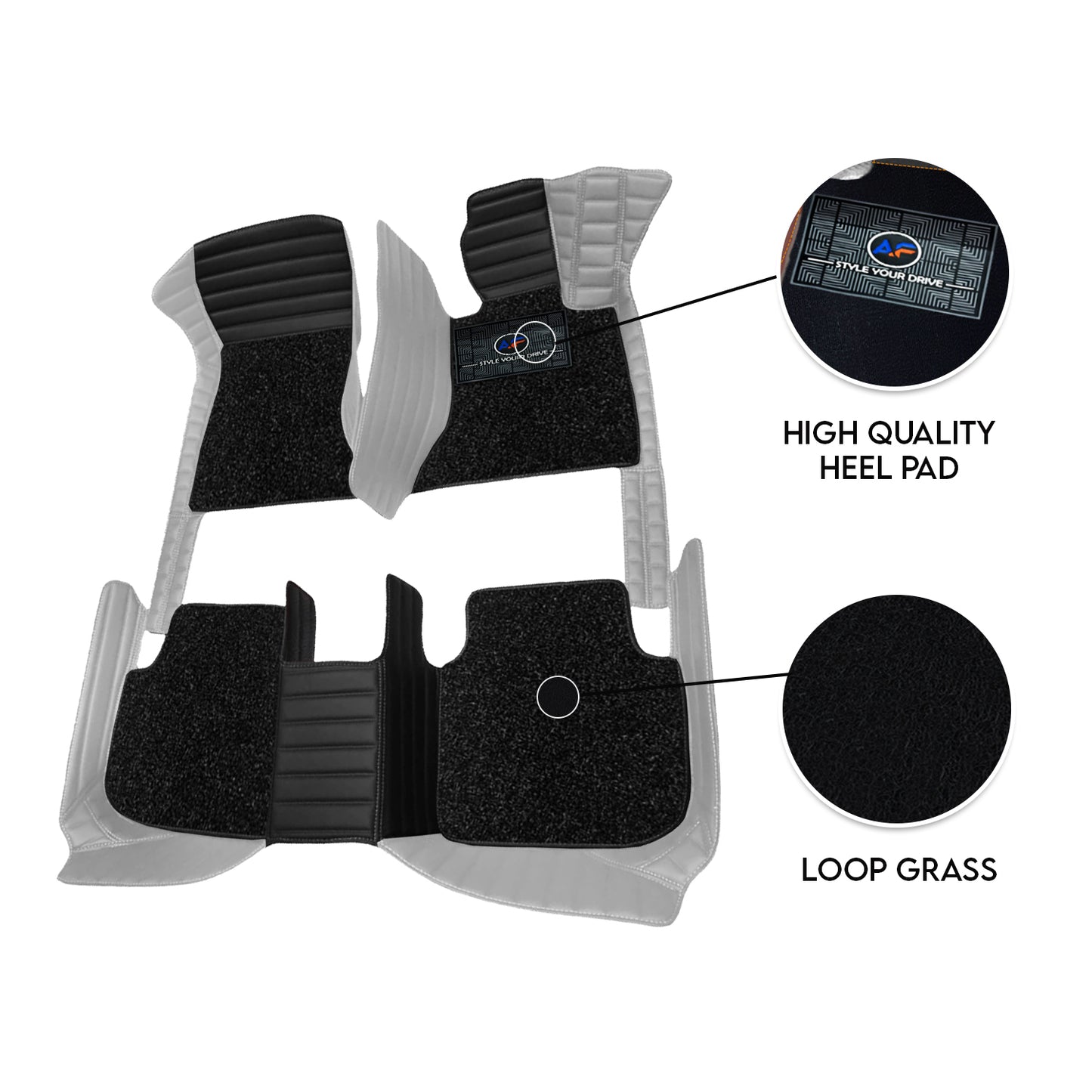 Autofurnish 9D Combination Custom Fitted Car Mats For Mahindra Bolero Camper 2020-24