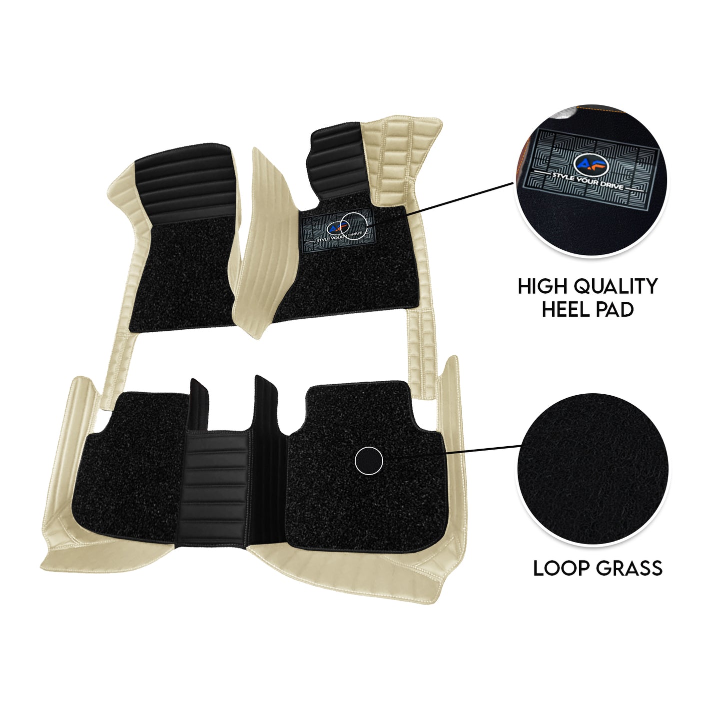 Autofurnish 9D Combination Custom Fitted Car Mats For Mahindra Bolero Camper 2020-24