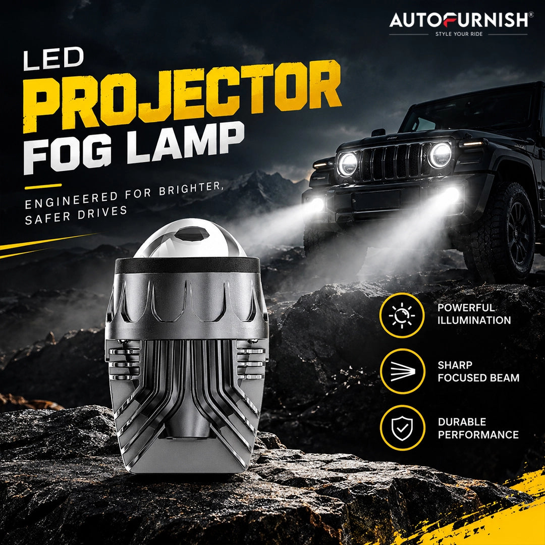 Destorm Car Projector Fog Light 2.0 Inchs Crystal Lense MK - Tri Color
