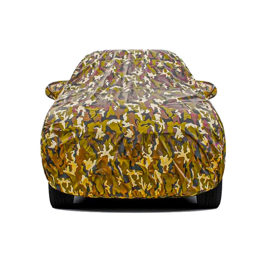 Autofurnish Aero Julgle Waterproof Heat Resistant Mirror And Rear Antenna  Pocket Car Body Cover For Toyota Hilux 2023 - Jungle Green