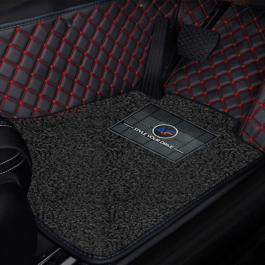 Mercedes S350 2009-13 ULS 7D Luxury Custom Fitted Car Mats - Black Red