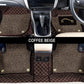 Tata Safari (7 Seater) 2021-22 ULS 7D Luxury Custom Fitted Car Mats For Tata Safari (7 Seater) 2021-22 - Coffee Beige