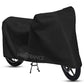 Mototrance Arid Black 100% Waterpoof Heat Resistant With Mirror Pocket Bike Body Cover For  All Bikes above Royal Enfield Size (upto 235cm length - without extra fitting) - Extra Extra Large Size (XXL)