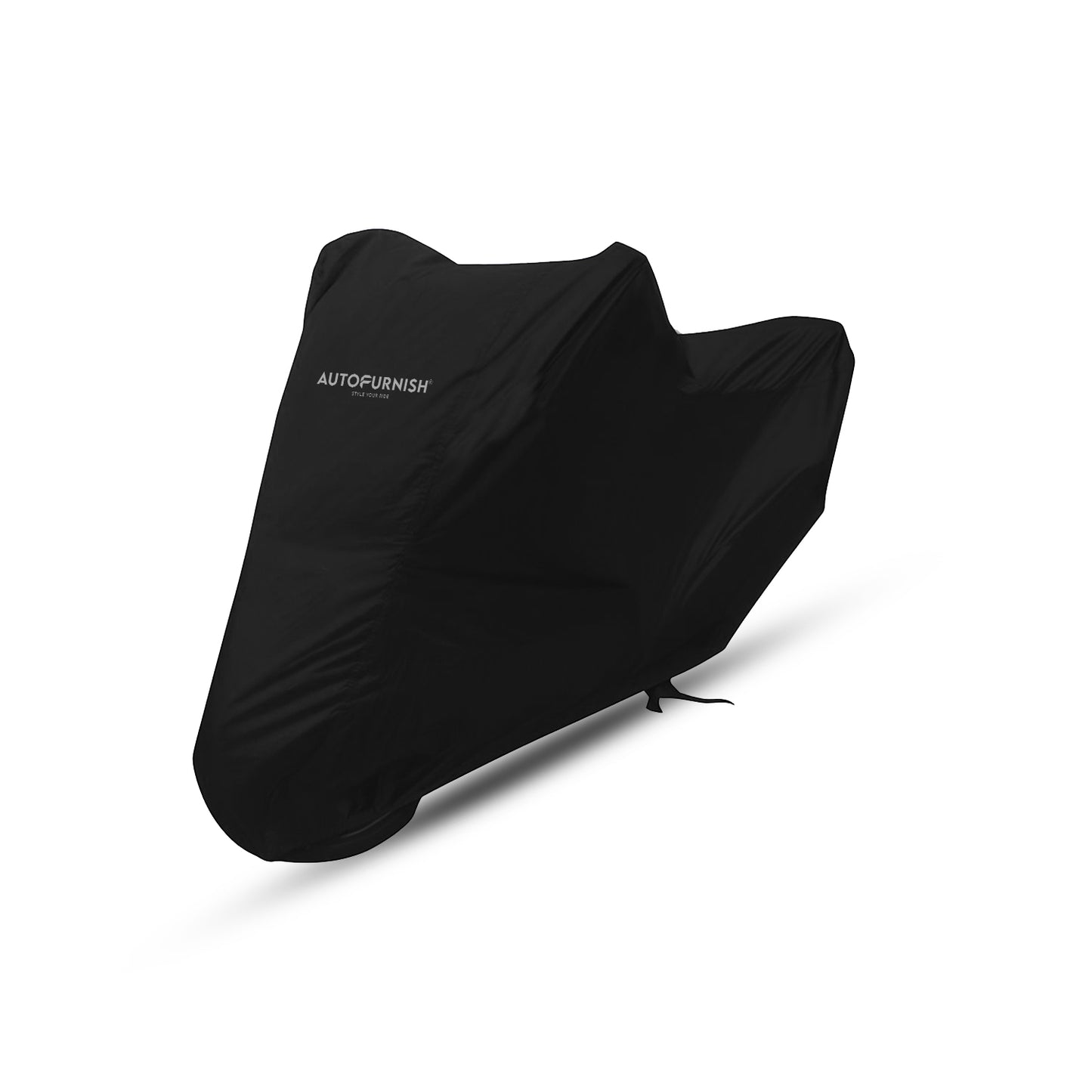 Mototrance Atom Black 100% Waterpoof Heat Resistant With Mirror Pocket Bike Body Cover For  All Bikes above Royal Enfield Size (upto 235cm length - without extra fitting)  - Extra Extra Large Size (XXL)