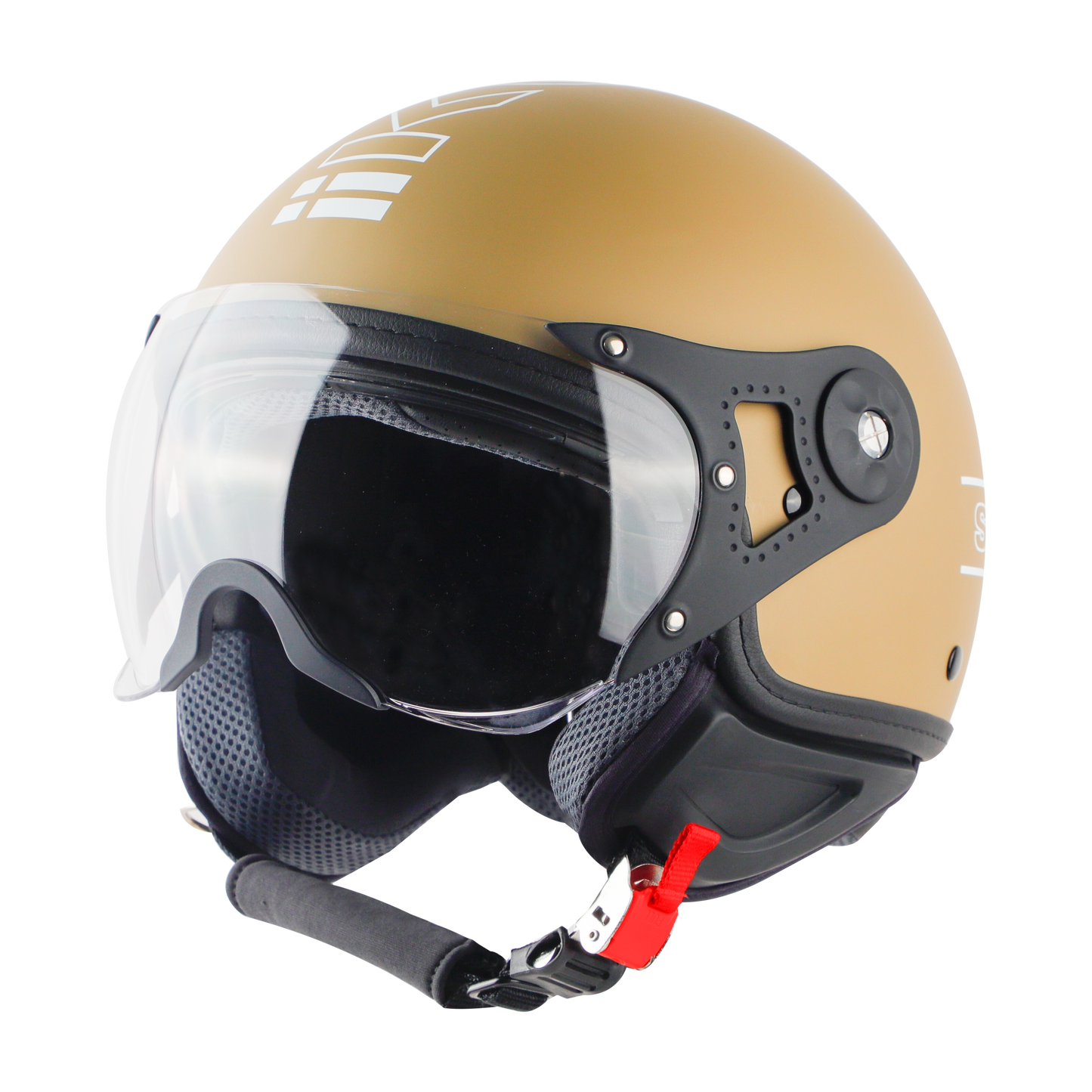 Steelbird K-2 Full Face Helmet | ISI Certified | Matt Desert Storm | Polycarbonate Visor