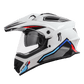 Steelbird SBH-13 ISS Full Face Helmet | ISI Certified | Racer Design | Glossy White-Red