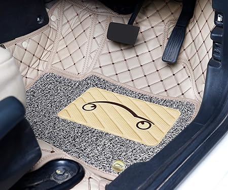 Skoda Slavia 2022 ULS 7D Luxury Custom Fitted Car Mats For Skoda Slavia 2022 - Beige Coffee