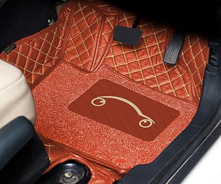 MG Hector 2019 ULS 7D Luxury Custom Fitted Car Mats For MG Hector 2019 - Tan Beige