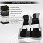 Tata Safari (7 Seater) 2021 Autofurnish 9D Combination Custom Fitted Car Mats For Tata Safari (7 Seater) 2021