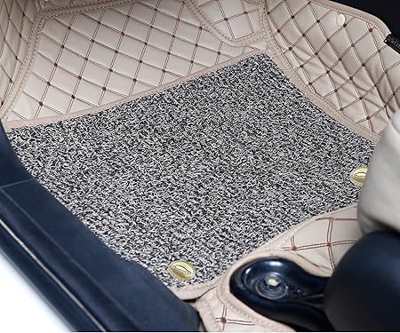 Skoda Slavia 2022 ULS 7D Luxury Custom Fitted Car Mats For Skoda Slavia 2022 - Beige Coffee