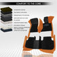 MG Majestor 7 Seater 2026 Autofurnish 9D Combination Custom Fitted Car Mats