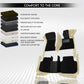 Tata Safari (7 Seater) 2021 Autofurnish 9D Combination Custom Fitted Car Mats For Tata Safari (7 Seater) 2021